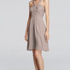David's Bridal Crinkle Chiffon Dress